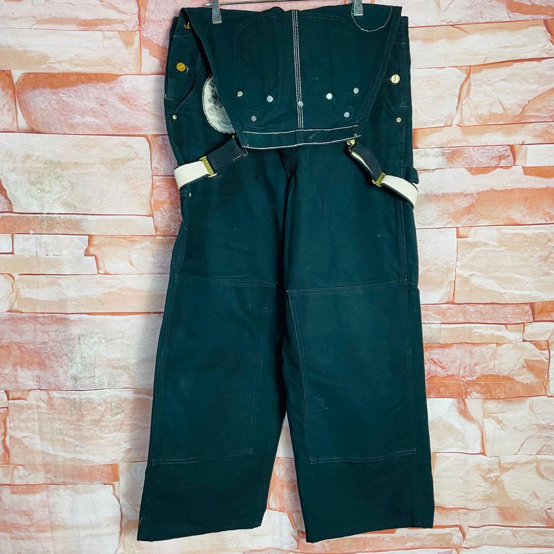 【激レア】カーハートcarhartt ダブルニーオーバーオール　W36 XL古着
