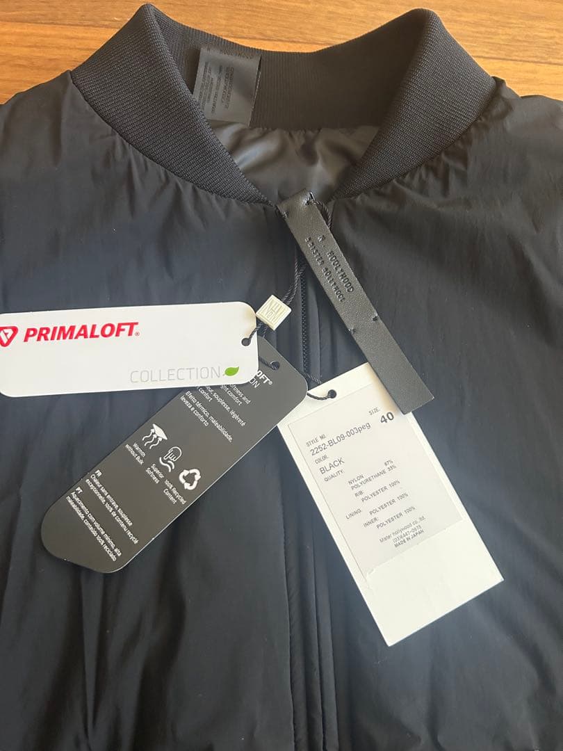 N.HOOLYWOOD エヌハリウッド プリマロフト コート 黒40 新品