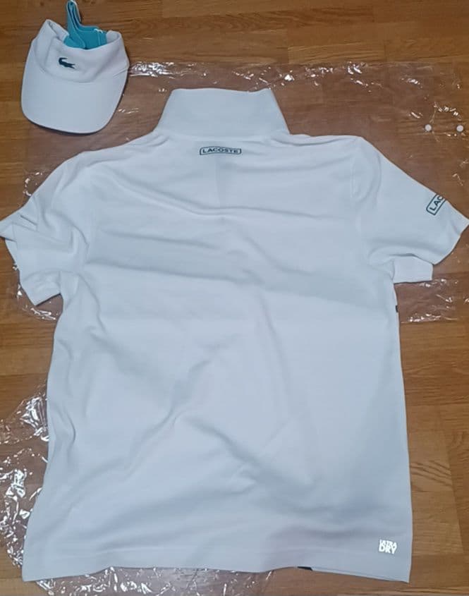 Lacoste ラコステ　ポロシャツ2 ハーフパンツ　バイザー　セット