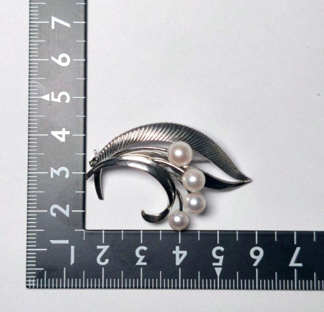 【美品 最高級!!】ミキモト ブローチ パール フォーマル 4珠 皇室御用達