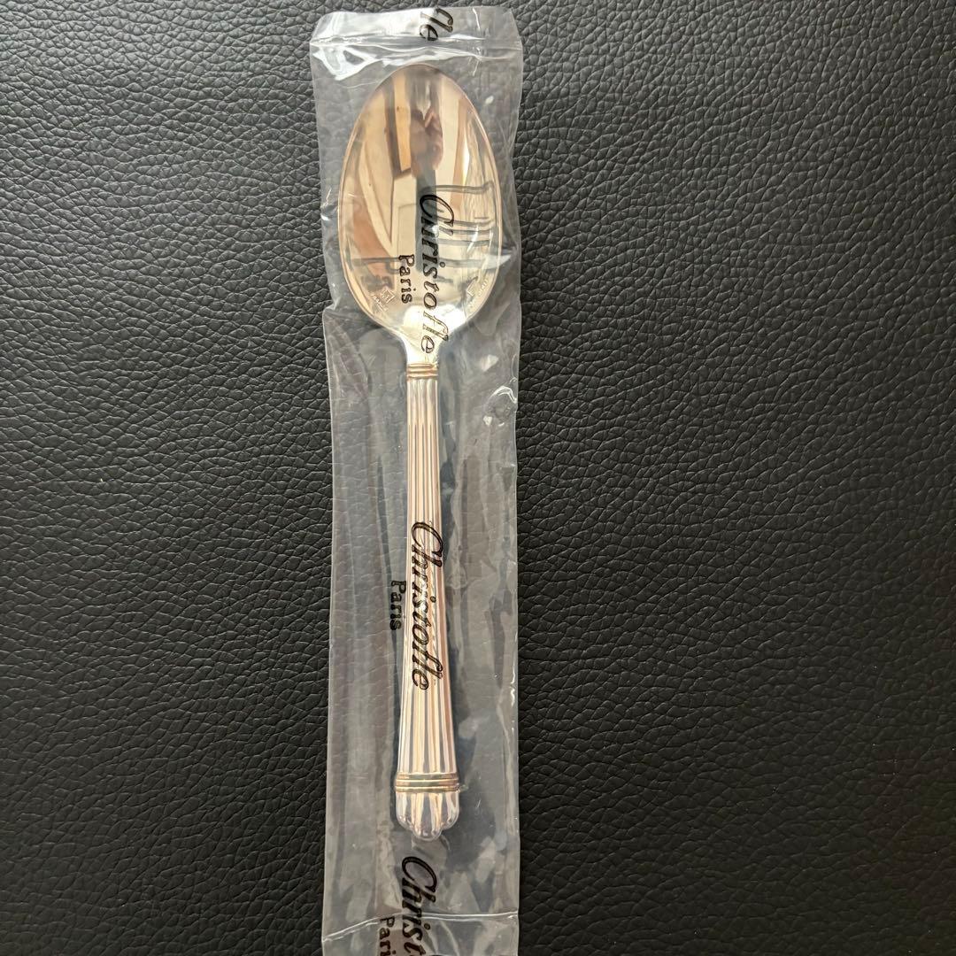 未開封クリストフル　アリアゴールドリング　コーヒースプーン6点　ボックス付き