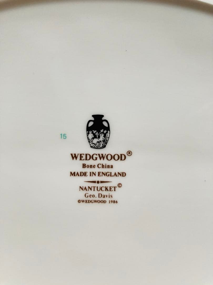 ウェッジウッド NANTUCKET 白　オーバル　楕円　大皿