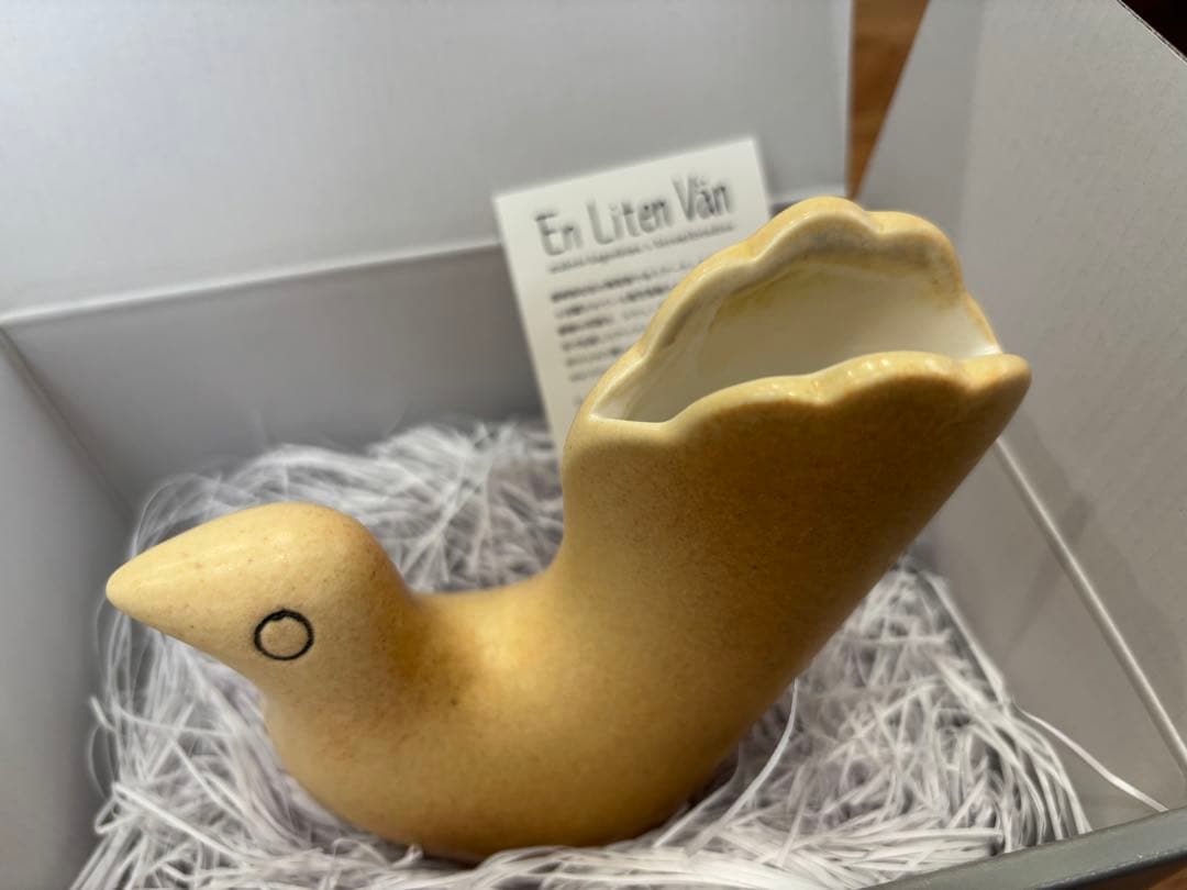 鹿児島睦 En Liten Van　鳥　bird フラワーベース 花器
