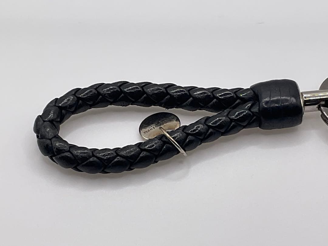 BOTTEGA VENETA ボッテガヴェネタ イントレチャート キーリング　黒