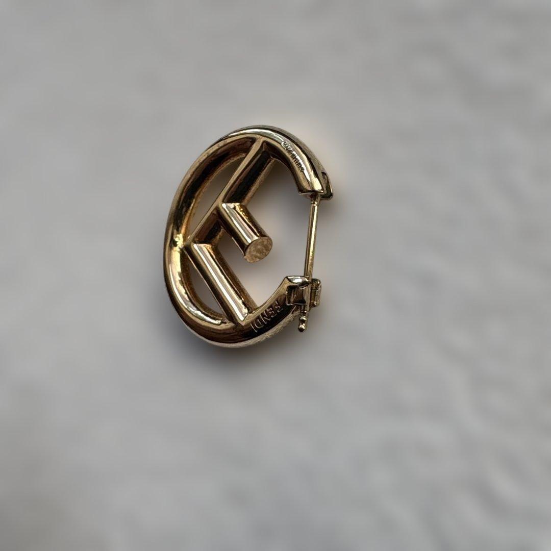 FENDI earring フェンディピアス エフイズ 片耳のみ ゴールド系
