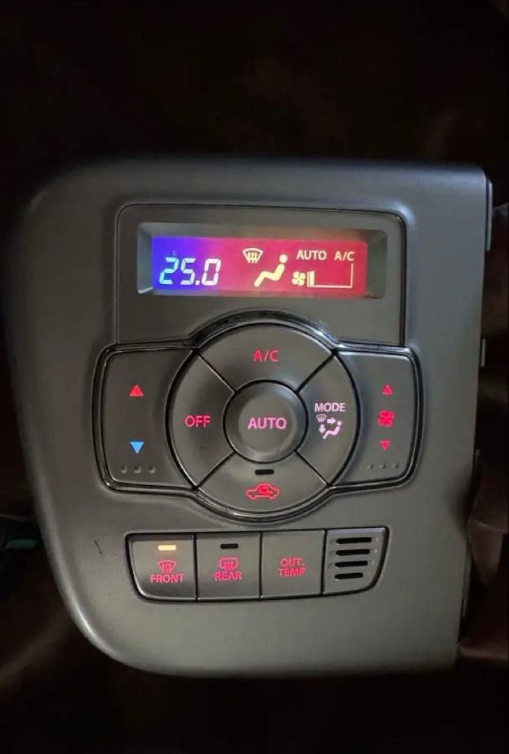 DA17Wエブリイ　限定一点　液晶反転レインボー　エアコンスイッチパネル