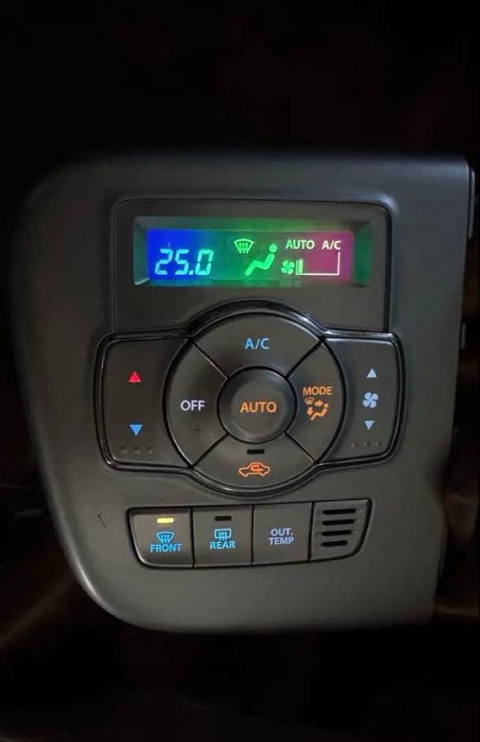 DA17Wエブリイ　限定一点　液晶反転レインボー　エアコンスイッチパネル