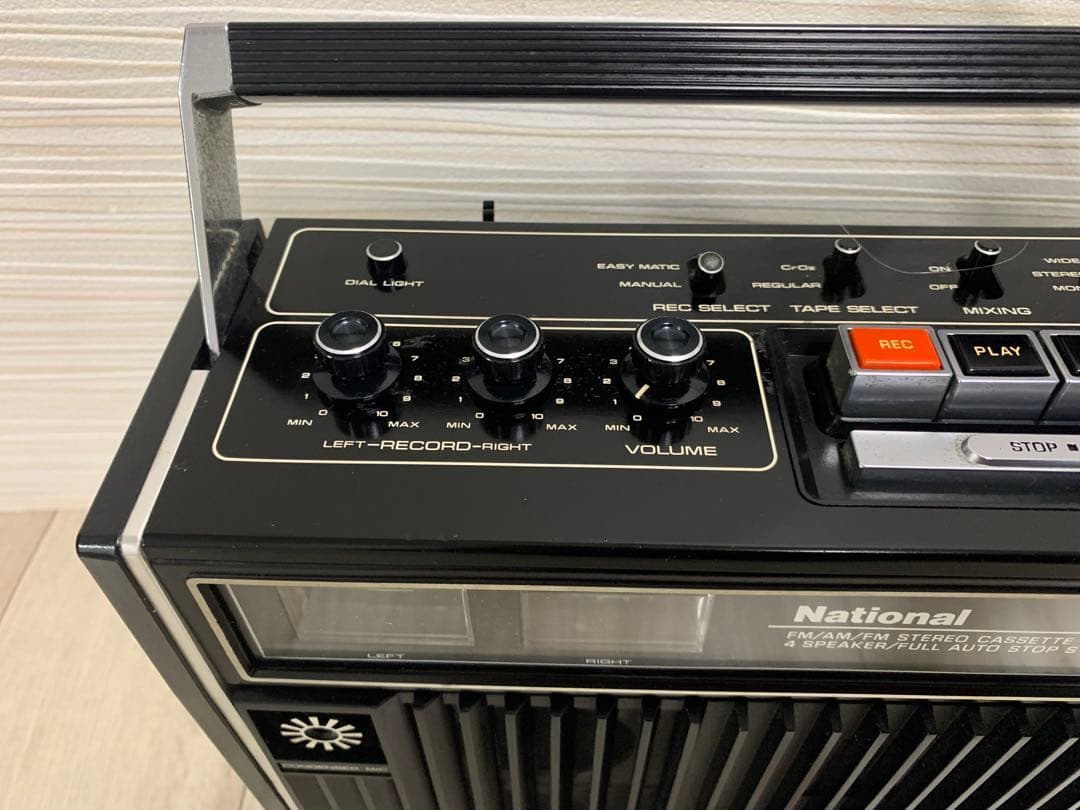 美品元箱付きNATIONAL ラジカセ レコーダーRS-457 AM/FMラジオ