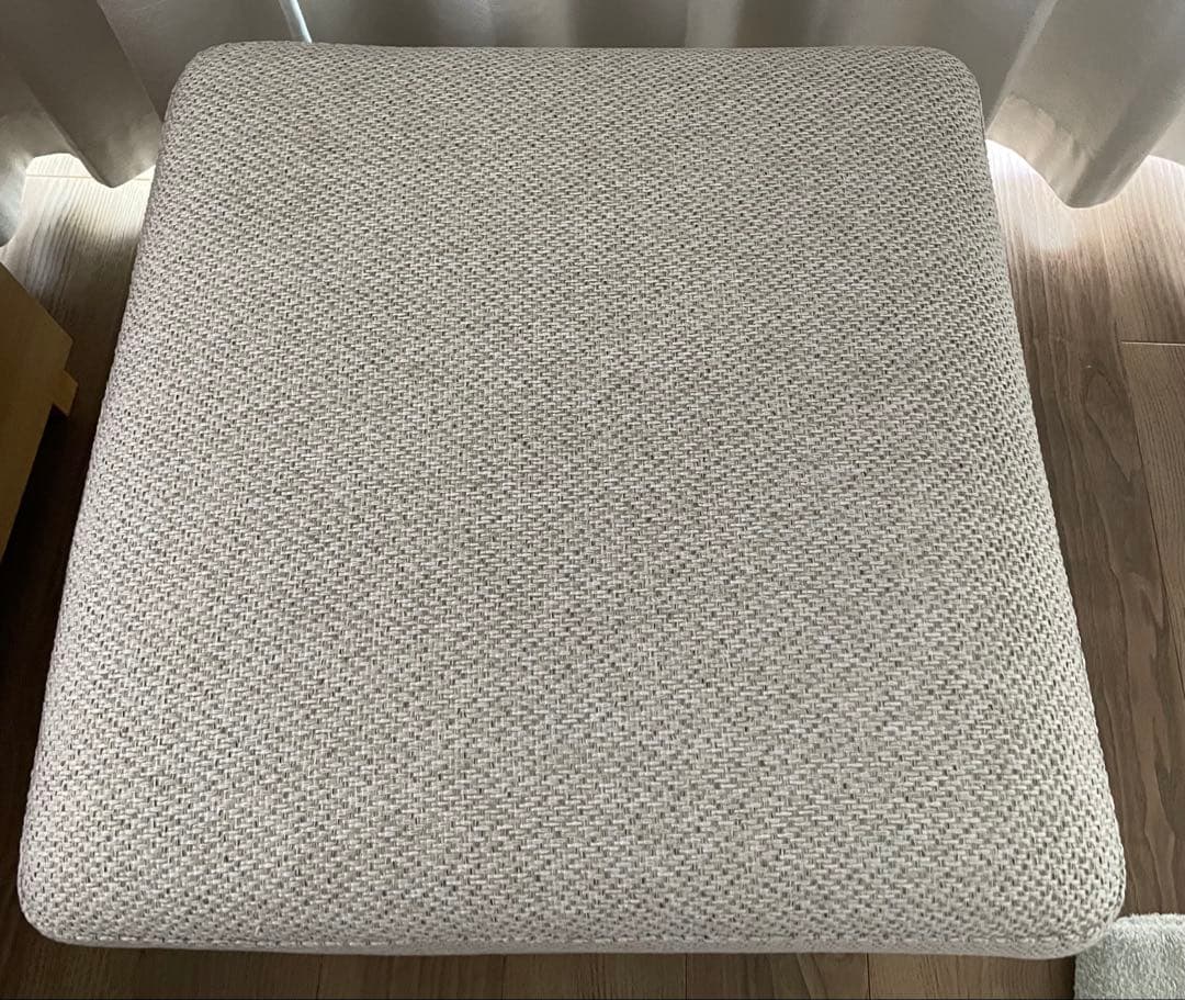 オットマン　ライトグレー オットマン スクエア
