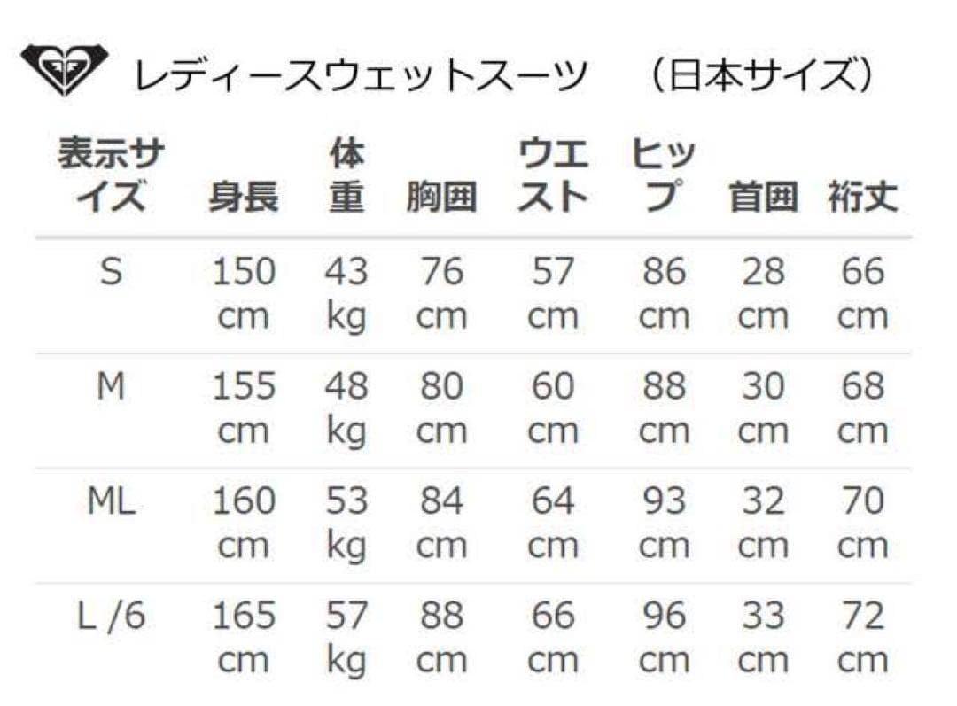 roxy ウェットスーツ Mサイズ