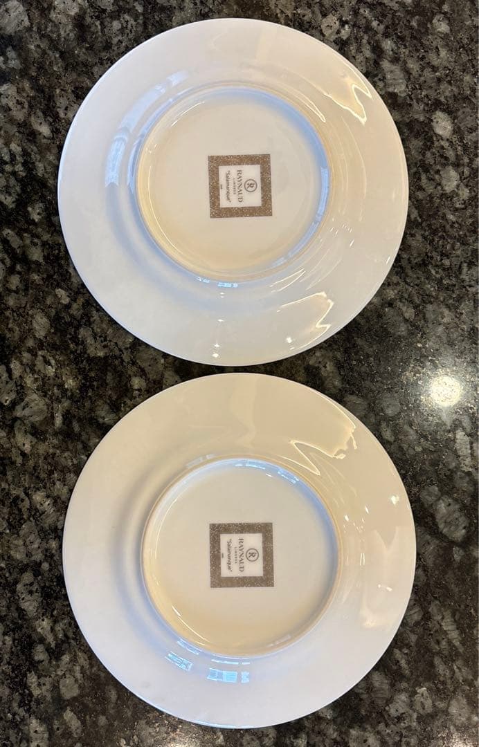 レイノー　Salamanque ケーキ皿　2枚セット　赤と緑