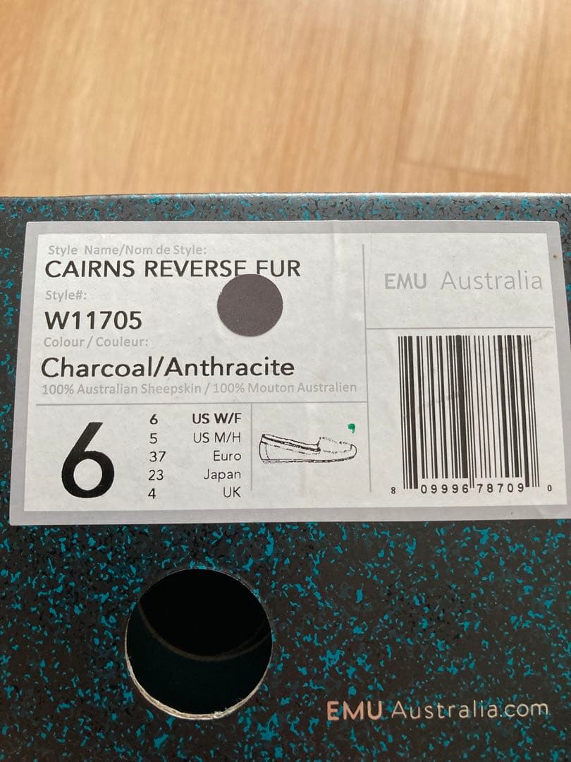 EMU Australia チャコール モカシン超美品