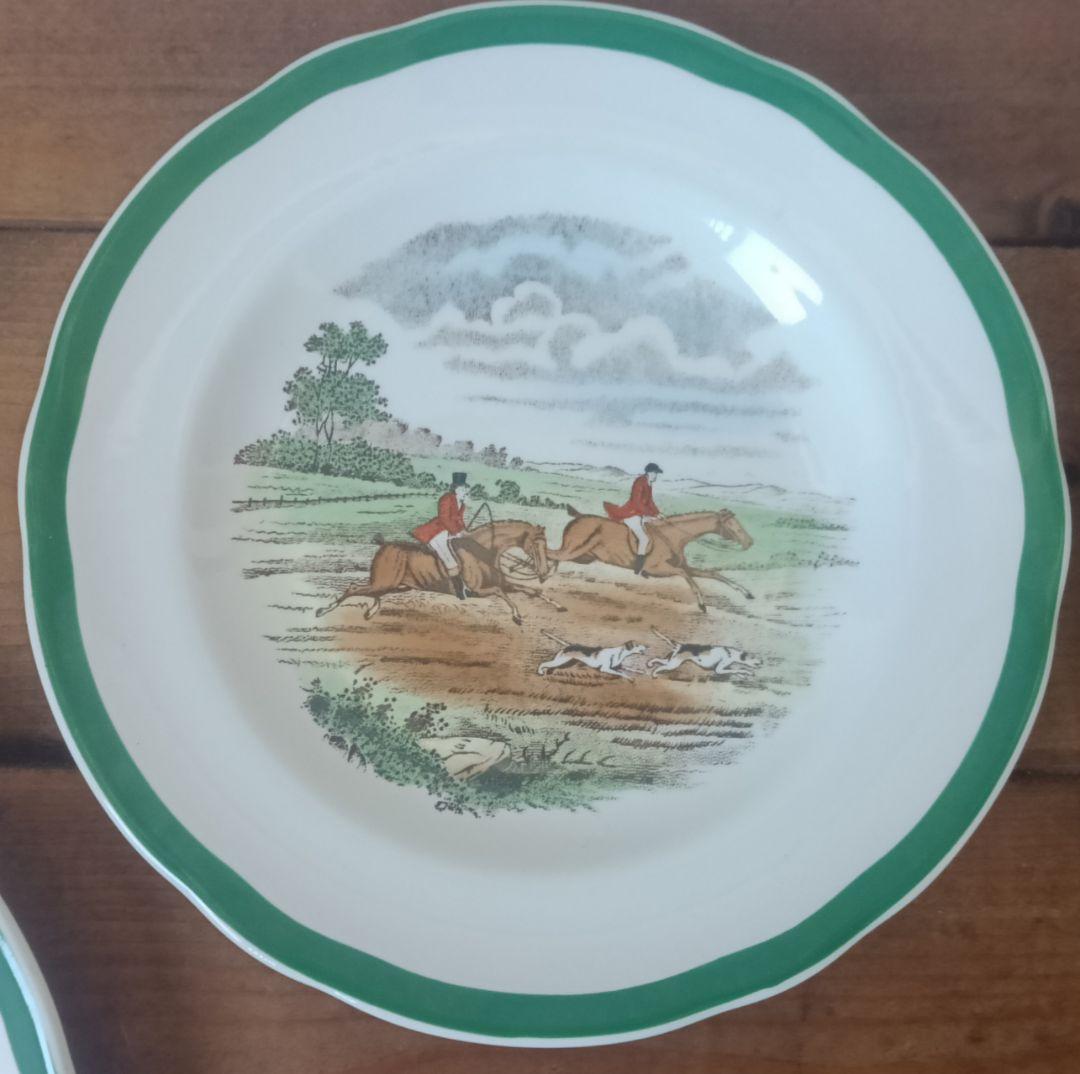 SPODE スポードTHE HUNTハンティング乗馬お皿セット英国製