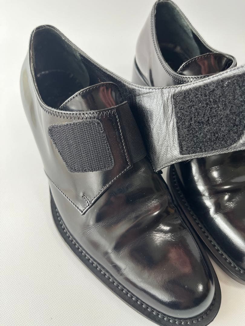 PRADA プラダ テープ ガラスレザー シューズ ストラップレザーシューズ