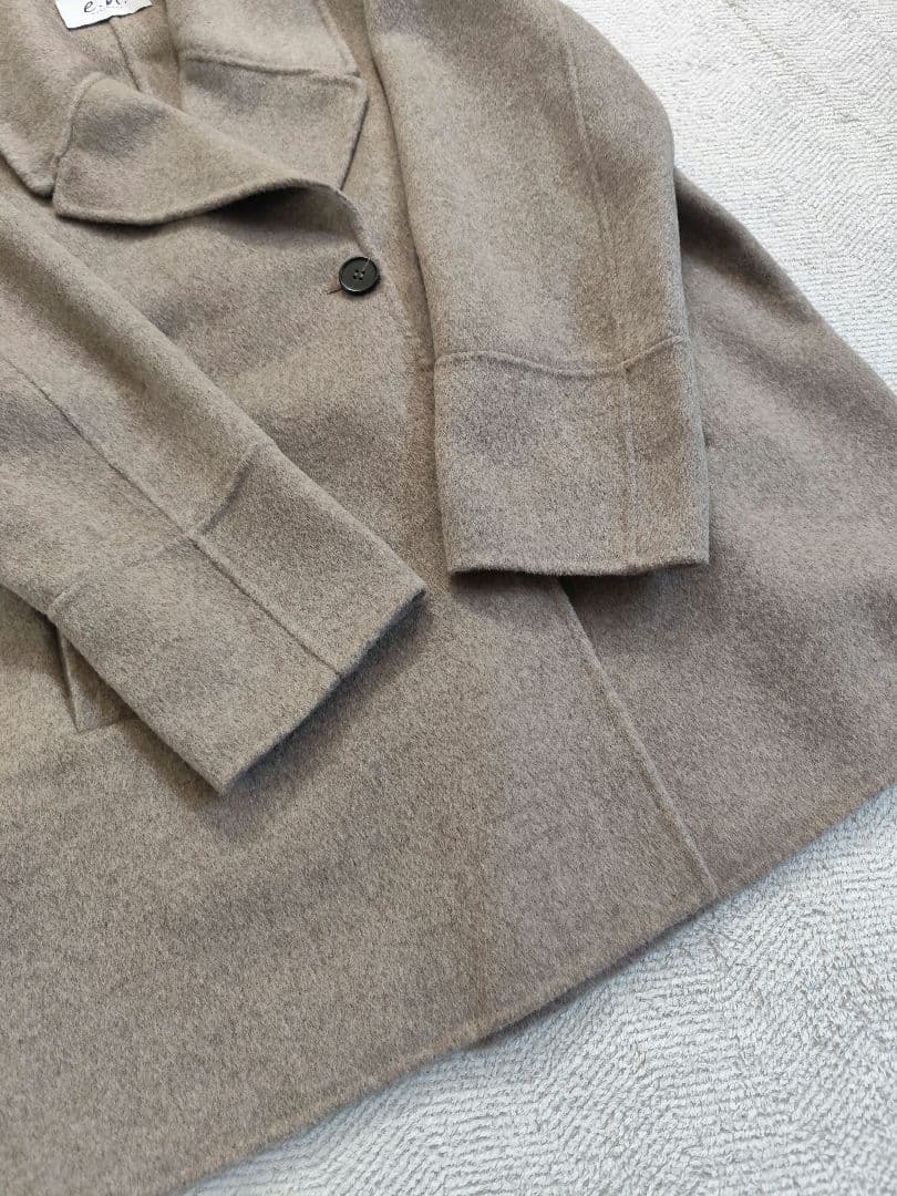 【美品】evernavy エバーネイビー リバー ピーコート ベージュ