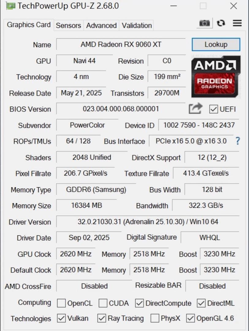 玄人志向 AMD Radeon RX 9060 XT 搭載 グラフィックボード