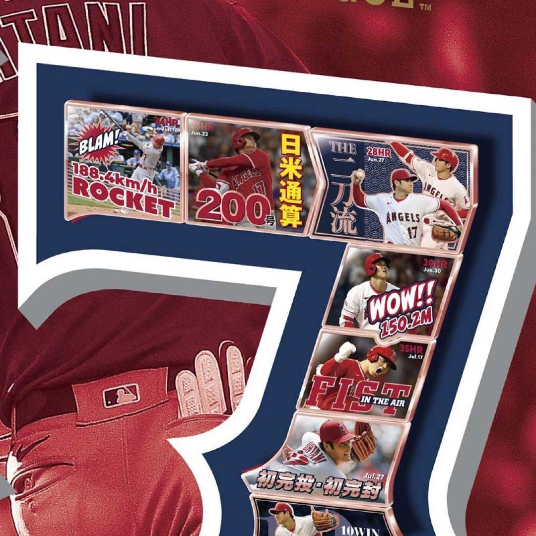 大谷翔平記念品　大谷翔平2023 AL ホームラン王&MVP獲得額装ピンズセット