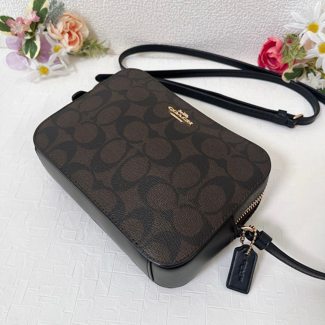 【極美品】COACH コーチ ショルダーバッグ 斜め掛け シグネチャー チャーム
