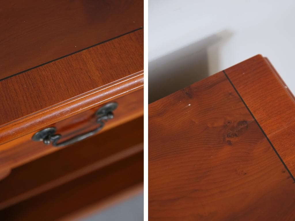 英国アンティーク木製ブックシェルフ/本棚/食器棚/飾り棚/収納ラック92-130