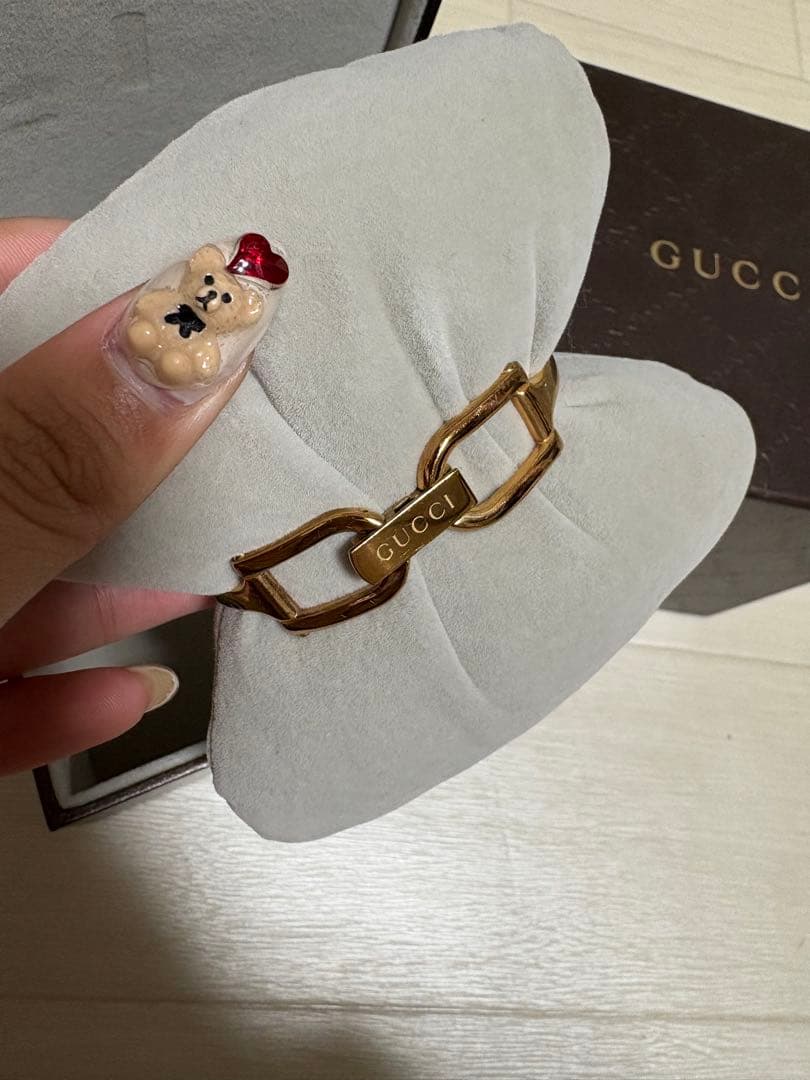 GUCCI ゴールド ピンク文字盤 時計