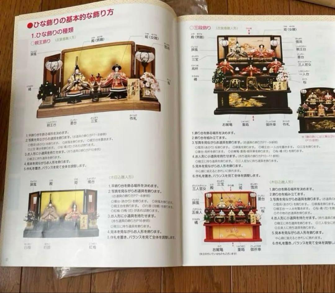 久月　雛人形　十二単　フルセット　説明書　美品