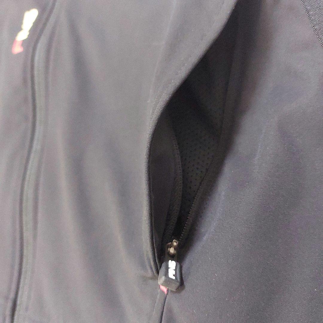 PING POLARTEC 裏起毛 薄手 ベスト ダブルジップ 黒 Lサイズ