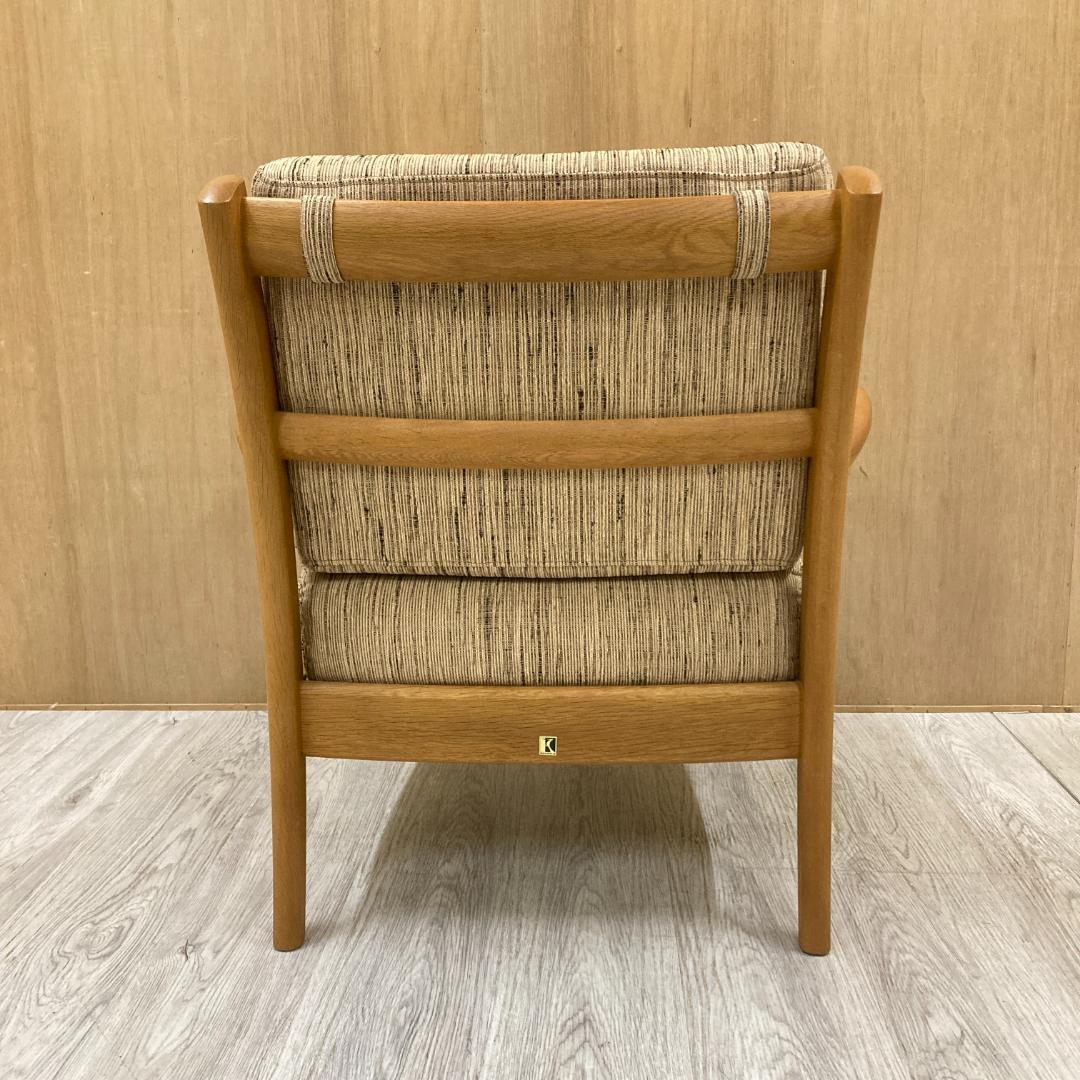 【飛騨産業 】キツツキ クレセント アームチェア 1人掛けソファ シングル　A