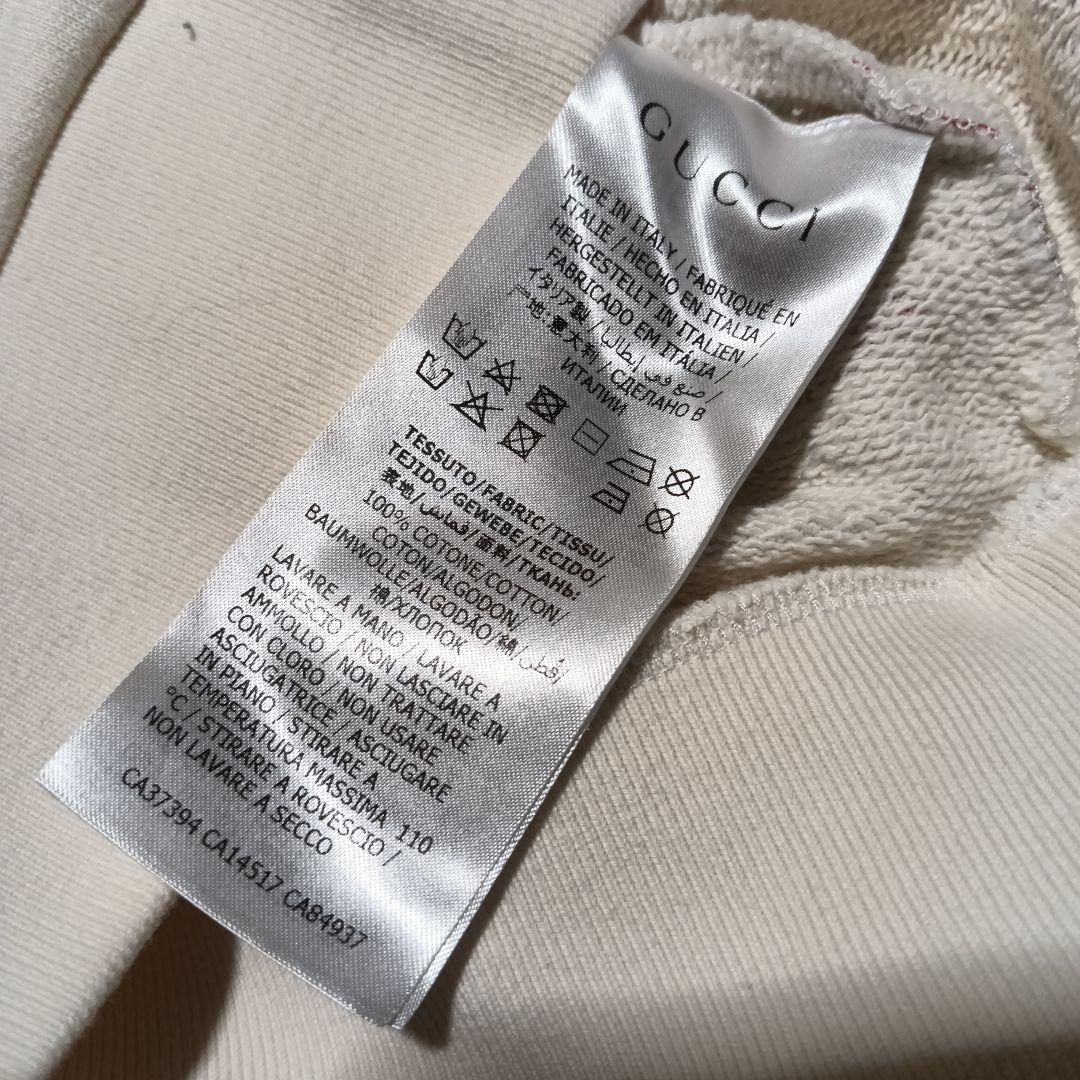 【美品】GUCCI トレーナー　スウエット　ロゴ　プリント　サイズ12