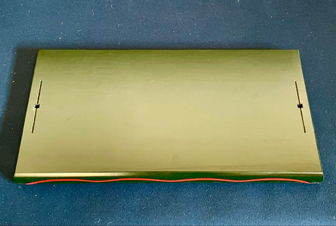 割引❣️【最高級品質 美品】 「母」川瀬表完 青漆一閑爪紅 及台子 共箱（F完）