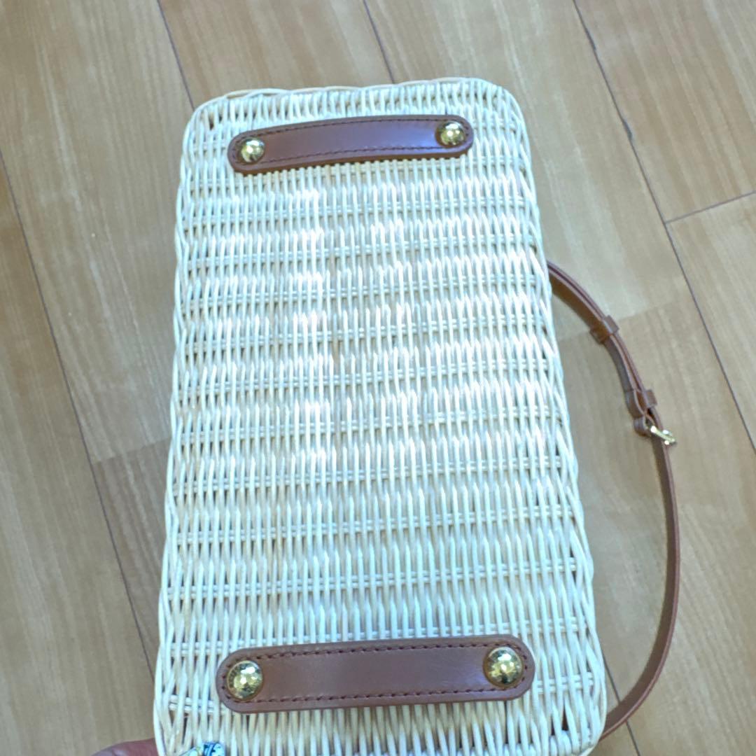 もこ　ルイヴィトン カプシーヌ BB ラタン　カゴバッグ