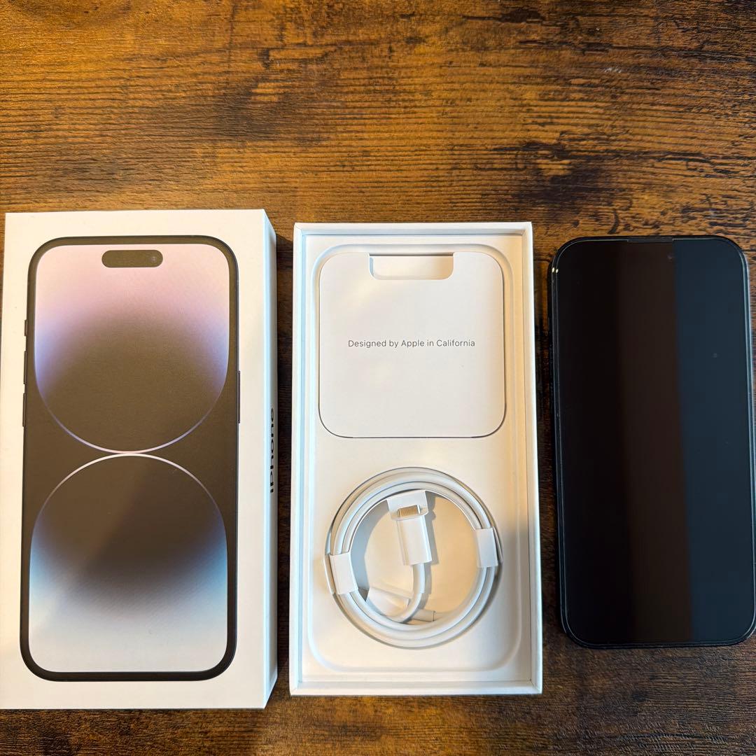 【美品】Apple iPhone 14 Pro スペースブラック 本体
