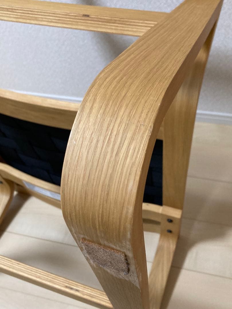 無印良品　リビングでもダイニングでもつかえるソファチェア・オーク材