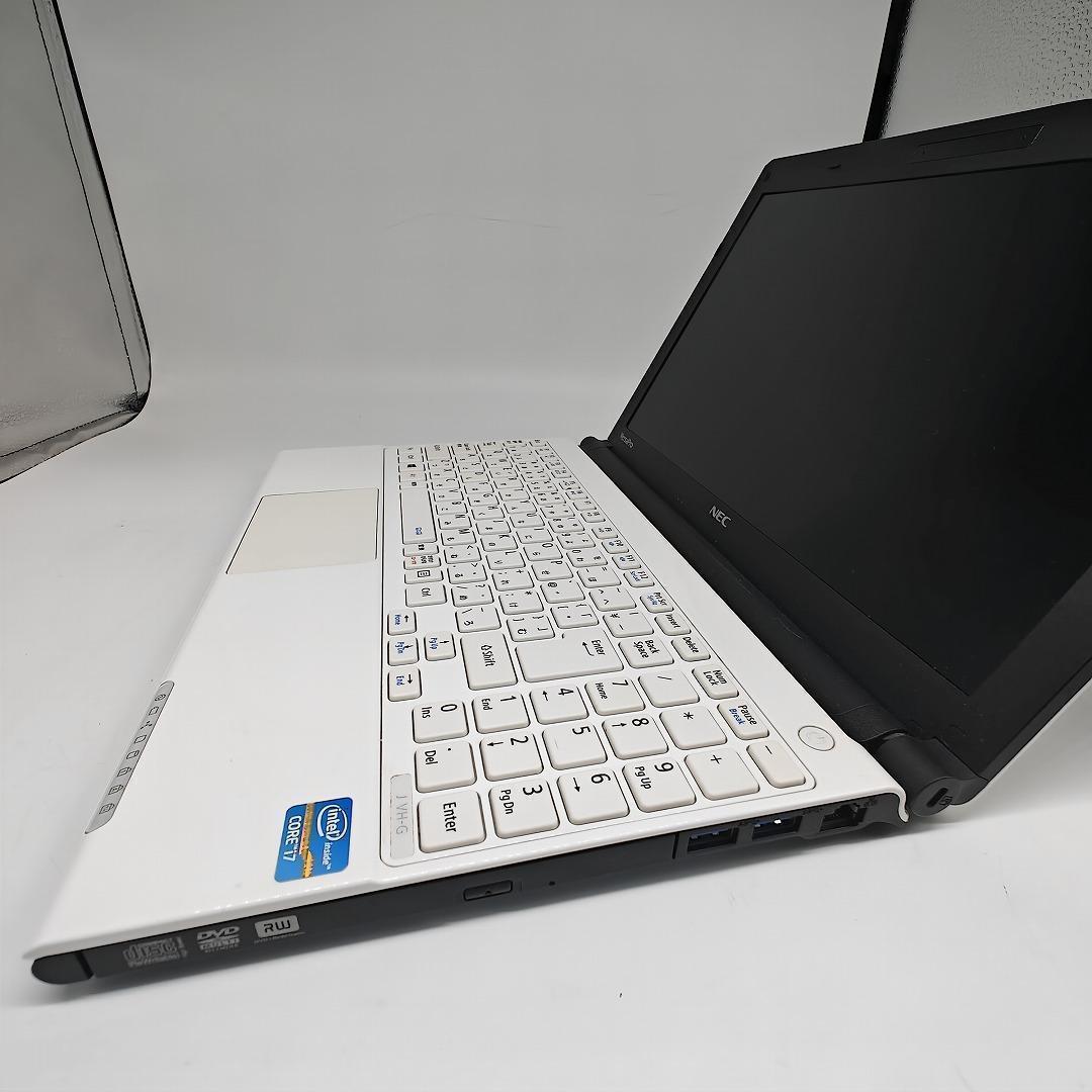【NEC】高性能i7 SSD512GB 16GB バッテリー良好 白 ノートPC