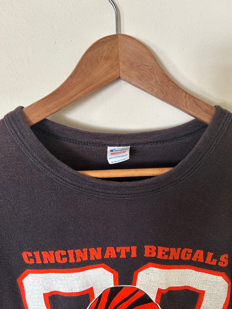 Champion CINCINNATI BENGALS ブラックフェードTシャツ