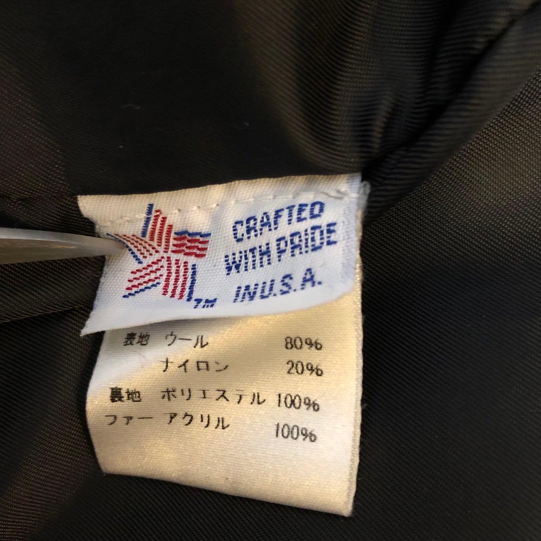 USA製Schott ムートン ピーコート　襟ファー　ショット 36 740N