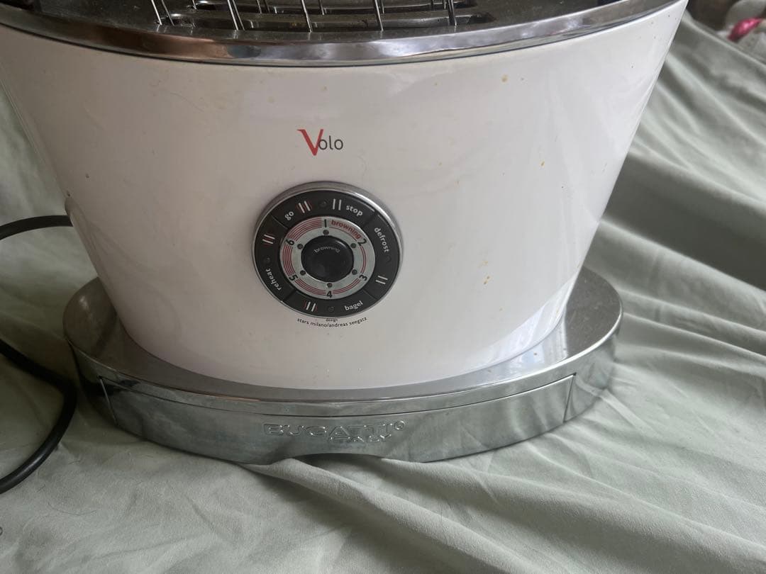 ドイツ製 Bugatti Volo ステンレス 2枚焼きトースター 高級家電