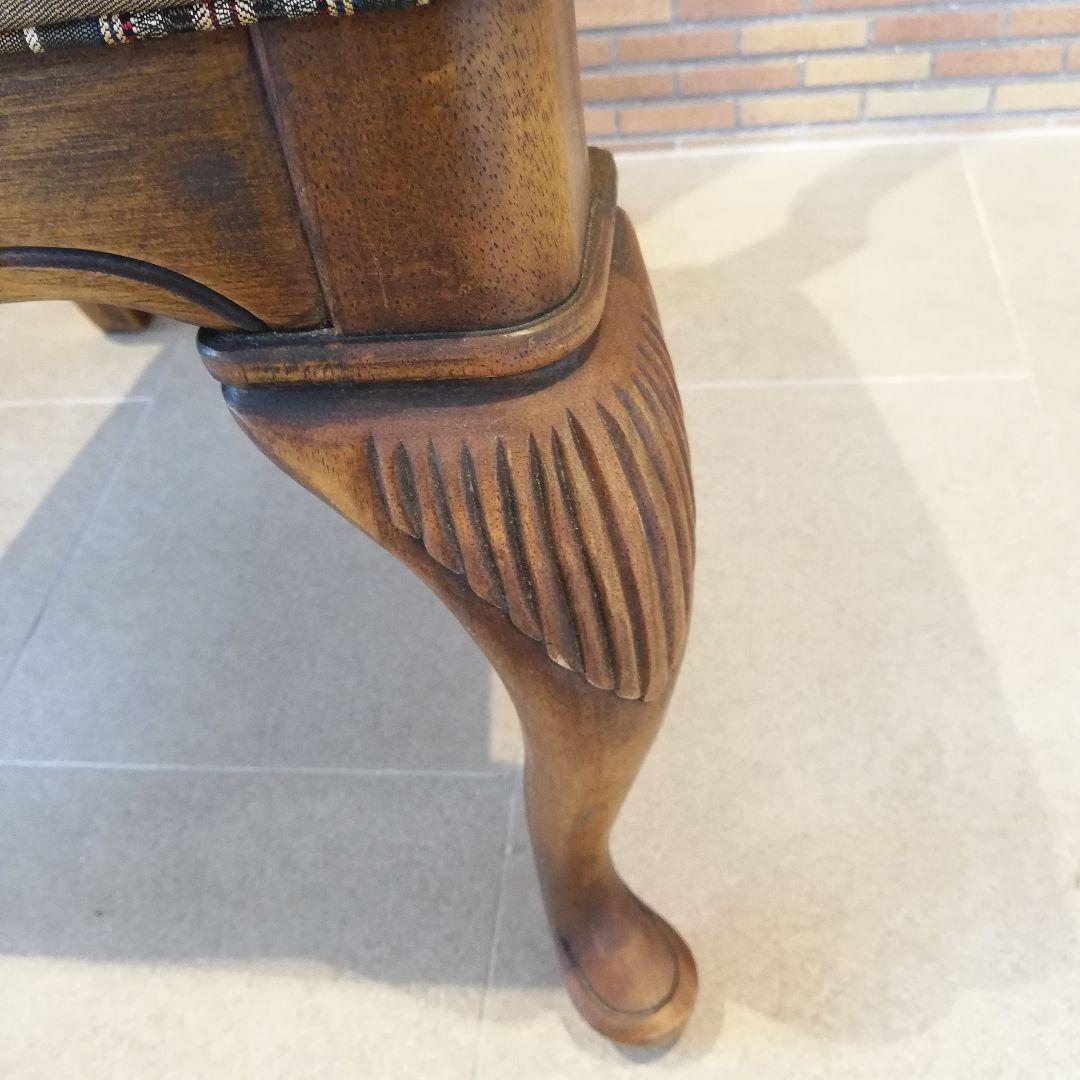 ◇アメリカ製　木製　ビンテージチェア｜椅子　猫脚　アンティーク