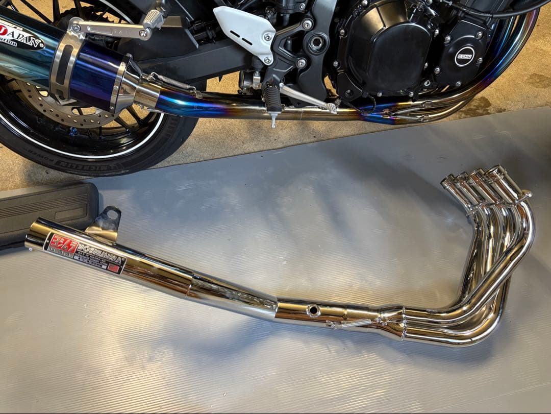 Z900RS ショート管 マフラー 60パイ メッキ 集合管 ほぼ新品