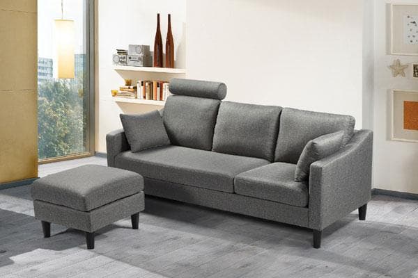 ソファー 190 ソファ 3人掛け カウチソファー ファブリック