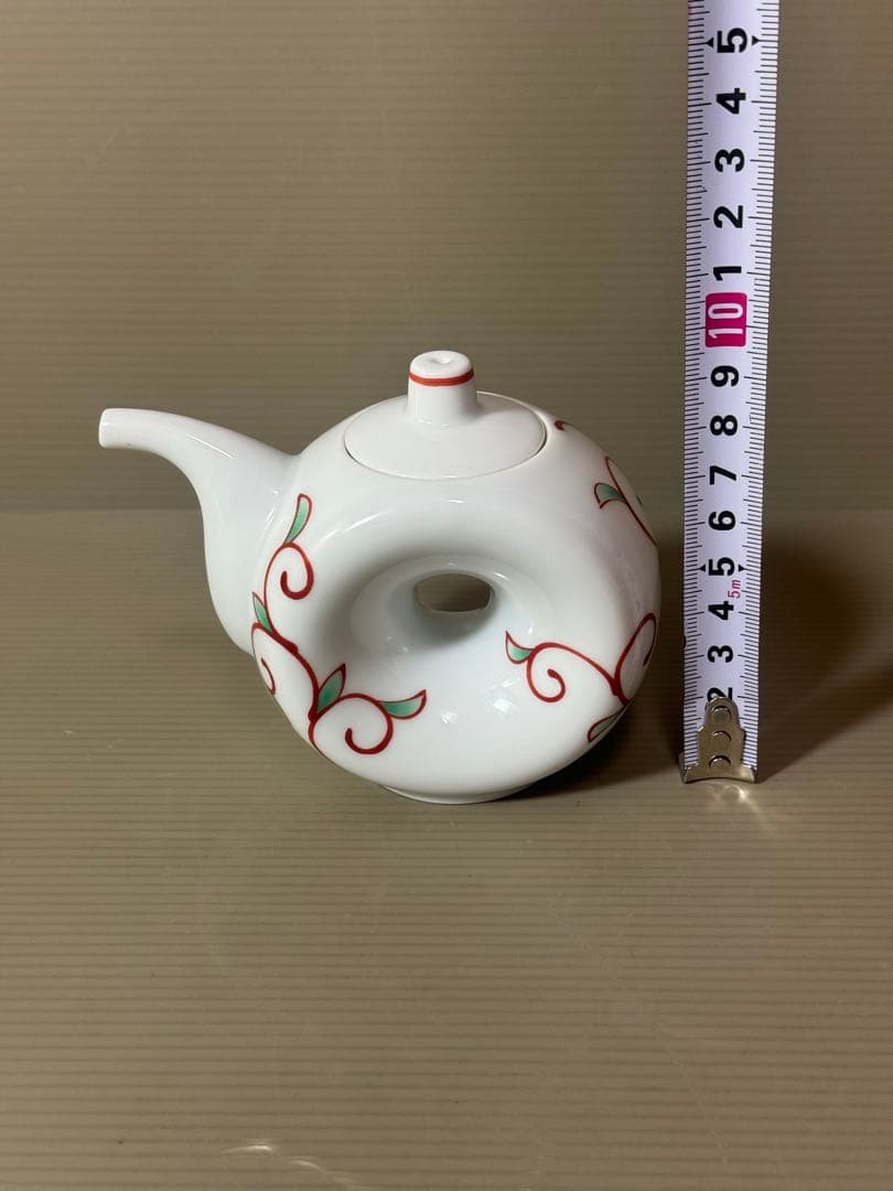 2933 香蘭社 赤繪町工房　醤油差し　未使用