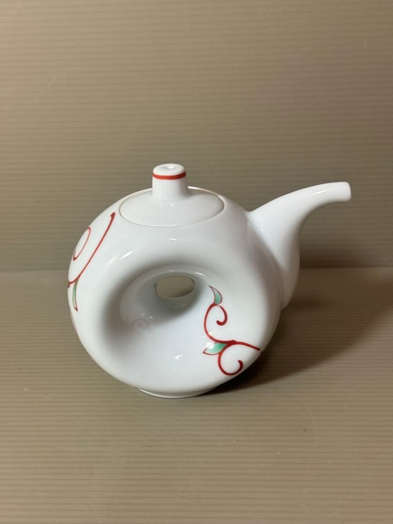 2933 香蘭社 赤繪町工房　醤油差し　未使用