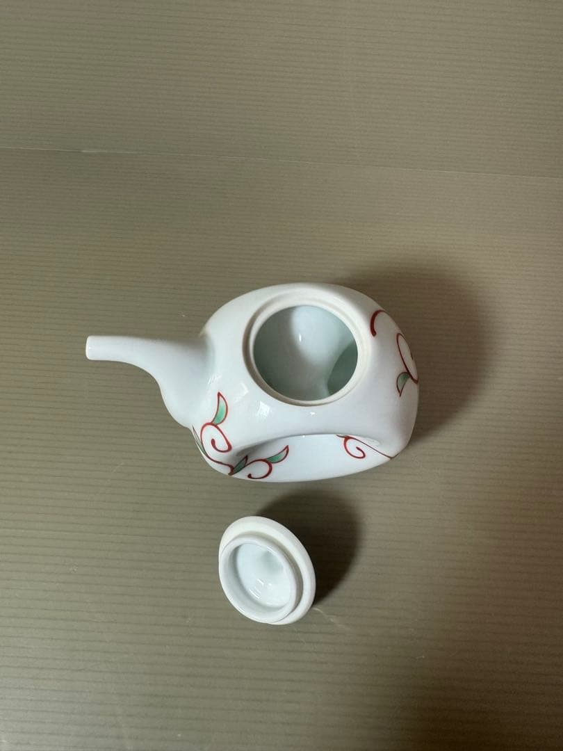 2933 香蘭社 赤繪町工房　醤油差し　未使用