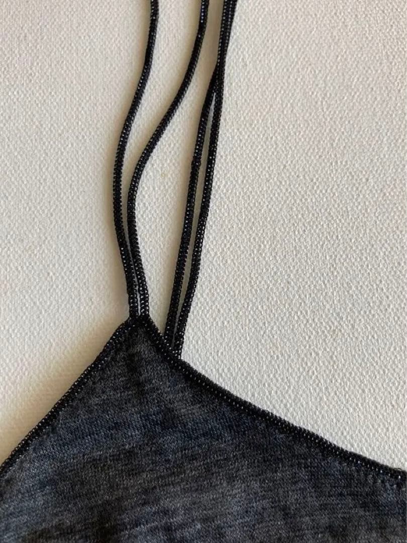 MIU MIU チャコールグレー キャミソール