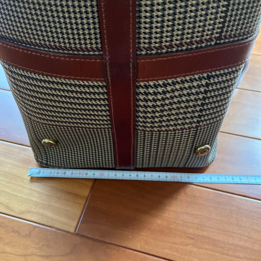 ラルフローレン　ボストンバッグ　2way　斜め掛け　鍵付き　千鳥格子