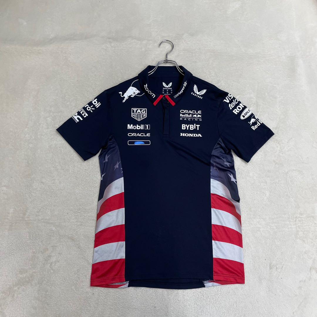 オラクル レッドブル レーシングチーム F1 ポロシャツ M 支給品 アメリカ
