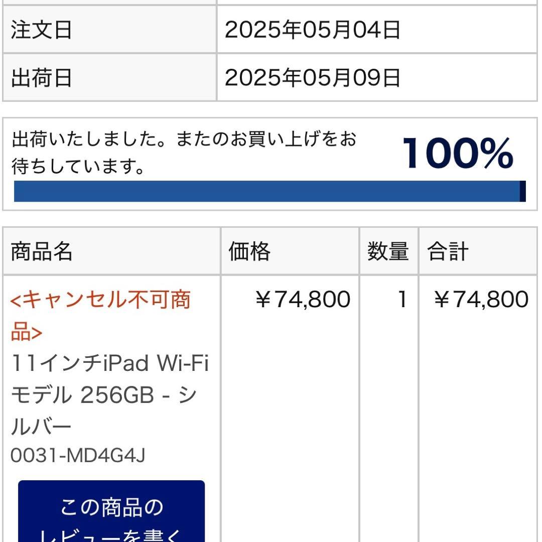 【超美品】256GB*iPad A16*シルバー*wi-fiモデル*限定保証あり