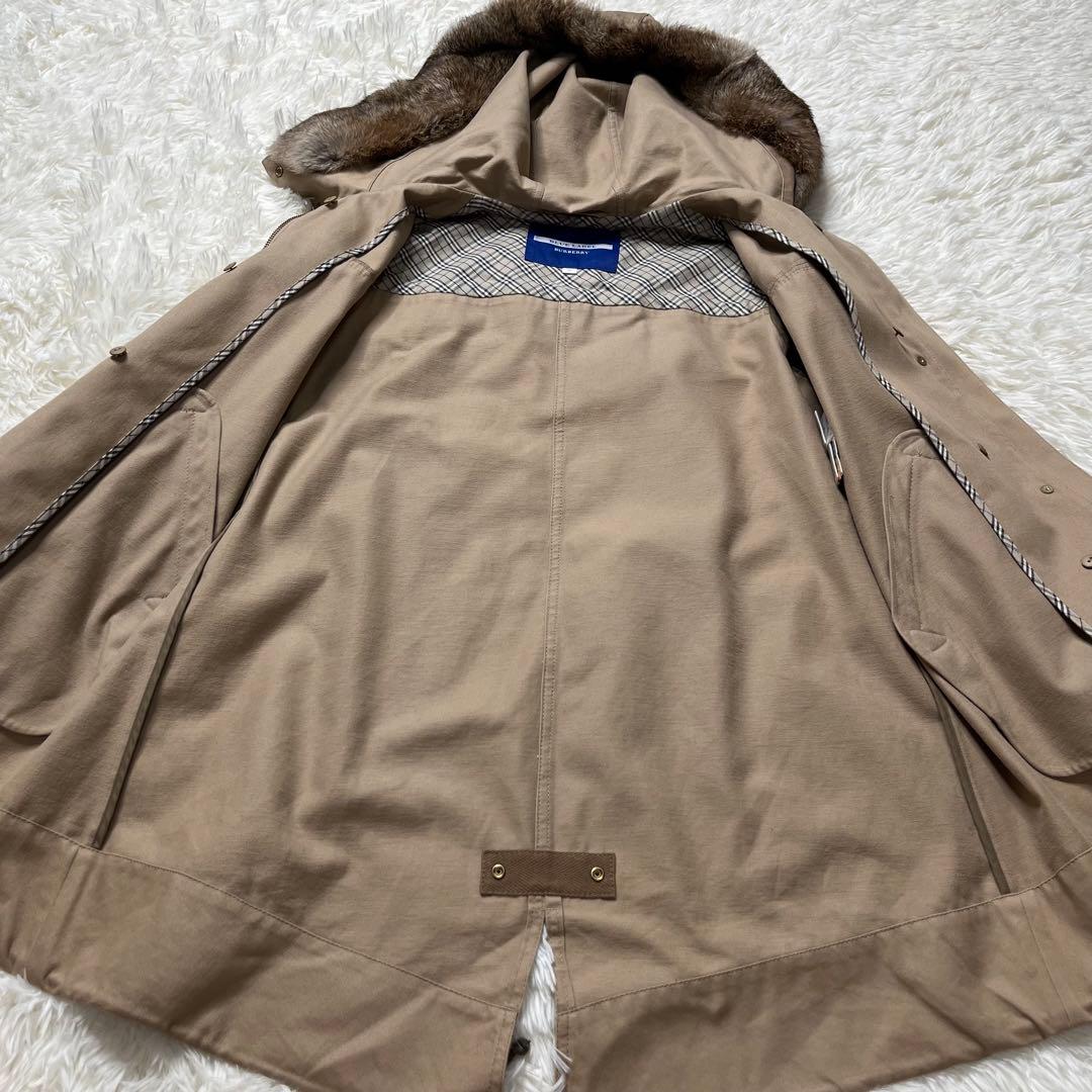 BURBERRY BLUE LABEL 2way モッズコート ライナー付き
