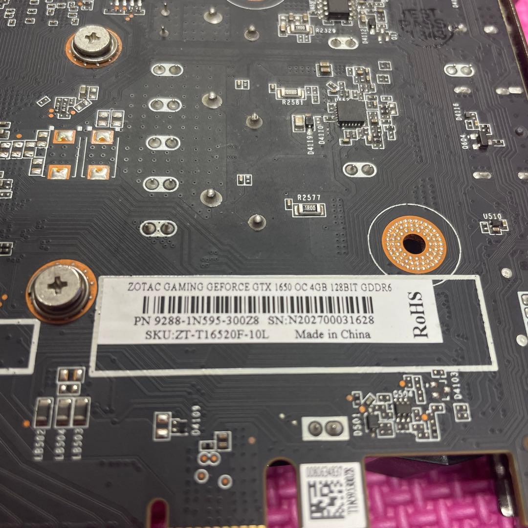 グラフィックボード・グラボ・ビデオカード ZOTAC GAMING GeForce GTX 1650 OC 4GB