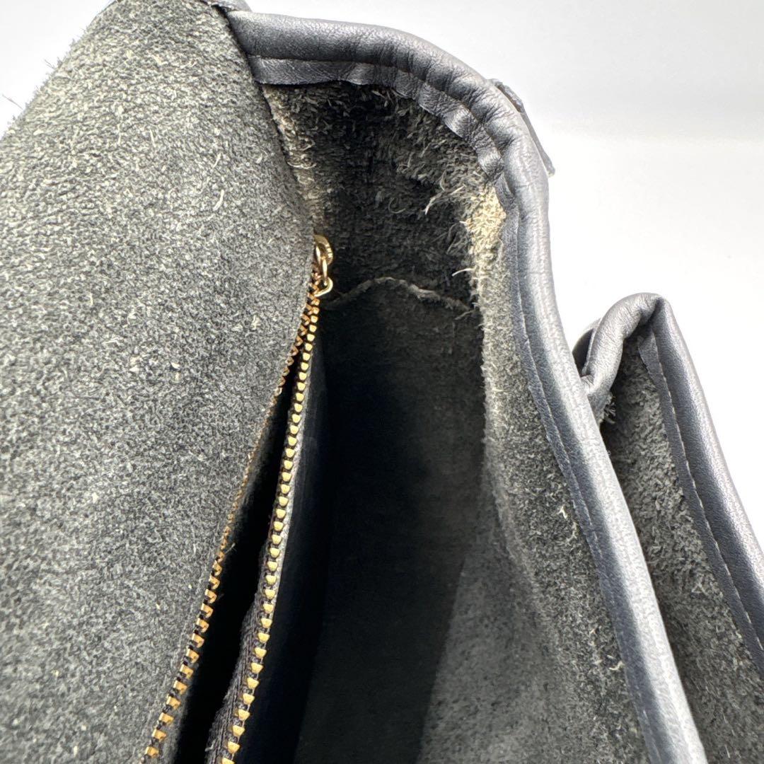 希少 USA製 オールドコーチ ショルダーバッグ ターンロック 紺 ネイビー