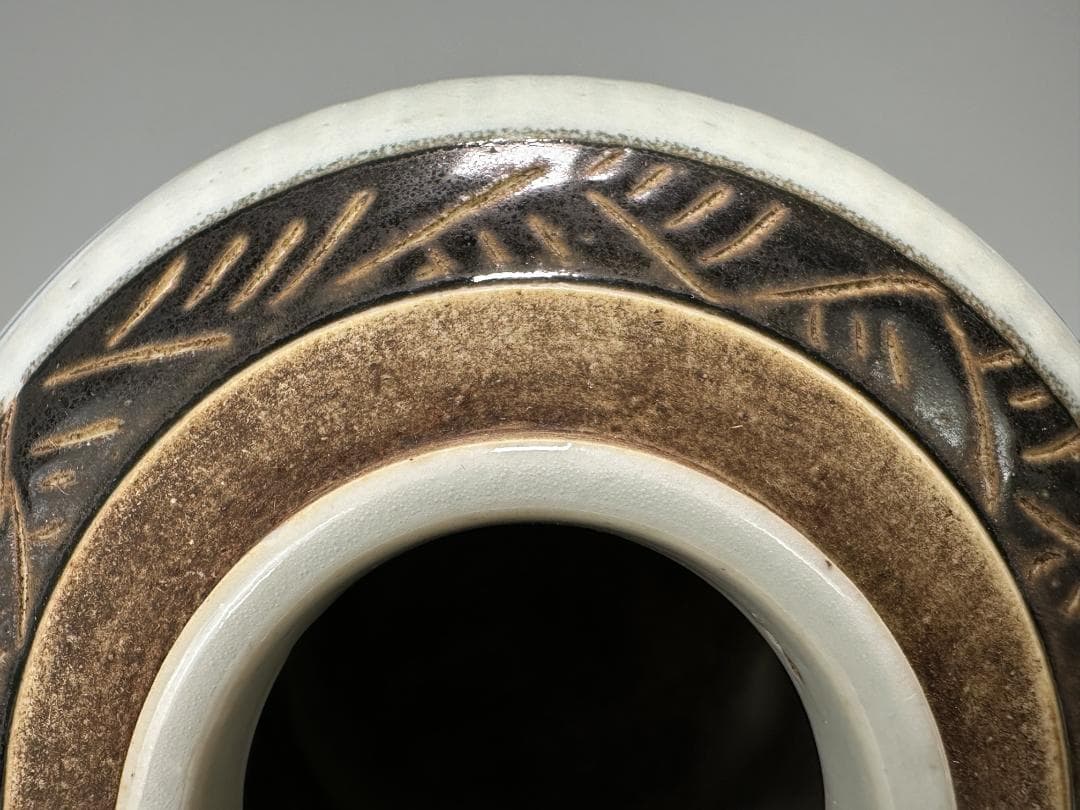 中国青磁　清朝　清時代　青花釉裏紅龍文壺　染付　辰砂　古壺　時代物　唐物　古物